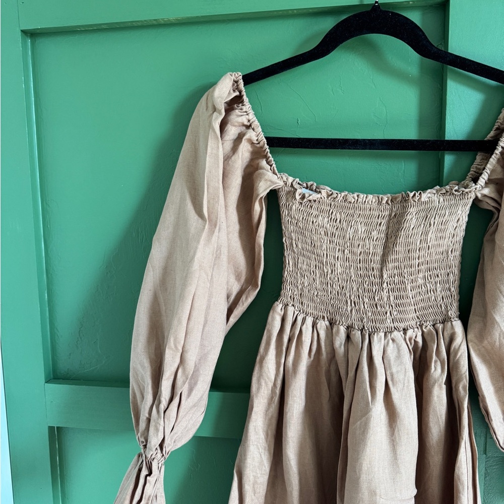 Petal & Pup Tan Maxi Dress - Picture 3 of 8